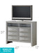 Glory Furniture Marilla G1503-TV2 Media Chest , Silver Champagne G1503-TV2