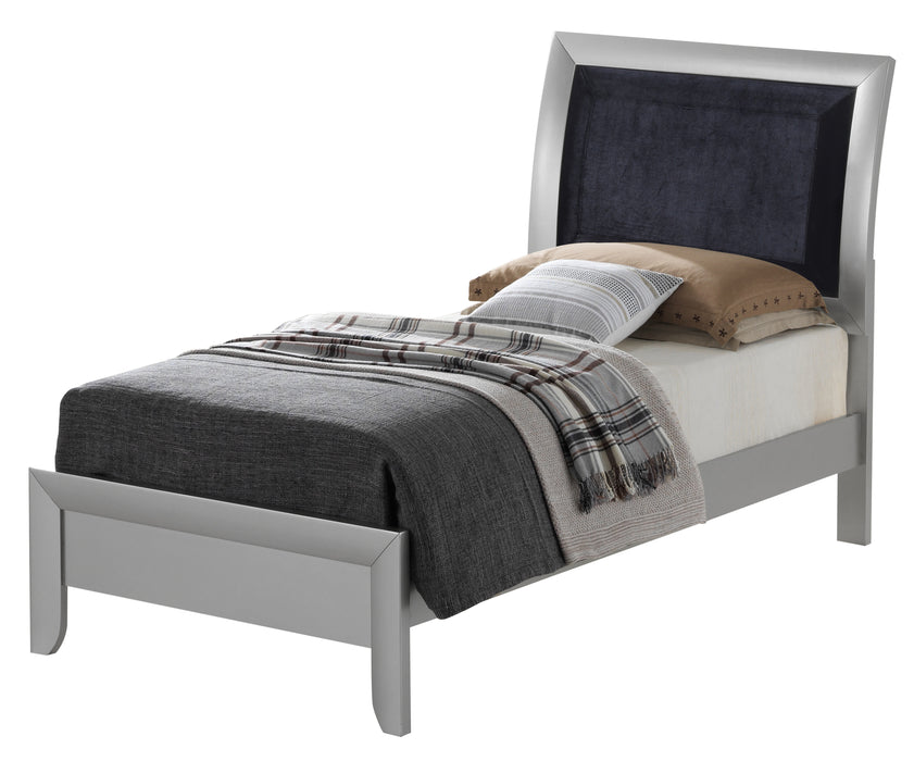 Glory Furniture Marilla G1503A Bed Silver Champagne