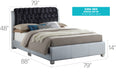 Glory Furniture Marilla G1503C-UP Bed SILVER 