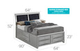Glory Furniture Marilla G1503I-B4 Storage bed Silver Champagne 