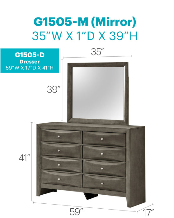 Glory Furniture Marilla G1505-D Dresser , GrayG1505-D