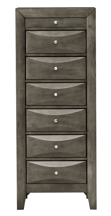 Glory Furniture Marilla G1505-LC 7 Drawer Lingerie Chest , GrayG1505-LC