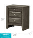 Glory Furniture Marilla G1505-N Nightstand , GrayG1505-N