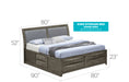 Glory Furniture Marilla G1505I-B4 Storage bed Gray