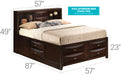 Glory Furniture Marilla G1525G-FSB3 Storage bed Cappuccino