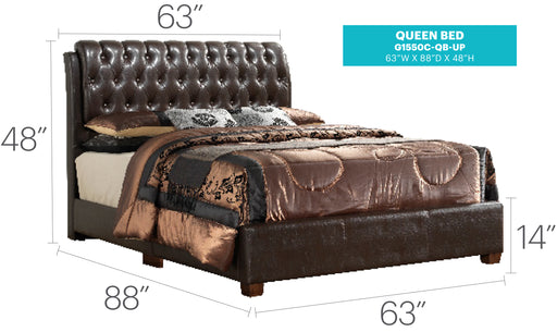 Glory Furniture Marilla G1550C-UP Bed DARK Brown