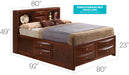 Glory Furniture Marilla G1550G-B3 Storage bed Cherry 