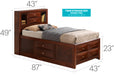 Glory Furniture Marilla G1550G-B3 Storage bed Cherry 