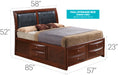 Glory Furniture Marilla G1550I-B4 Storage bed Cherry 