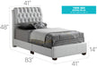 Glory Furniture Marilla G1570C-UP Bed White 