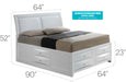 Glory Furniture Marilla G1570I-B4 Full Storage bed White