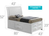 Glory Furniture Marilla G1570I-B4 Full Storage bed White