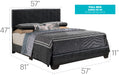 Glory Furniture Aaron G1850-UP Bed Black 
