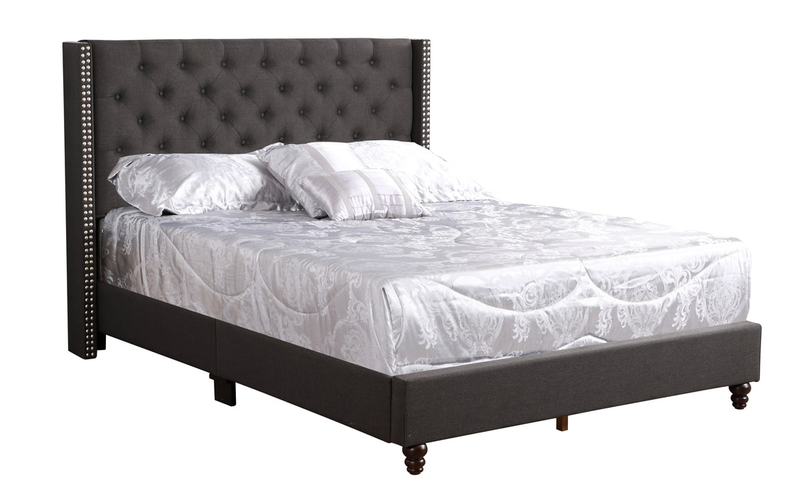 Glory Furniture Julie G1906-UP UpholsteRed Bed Black 