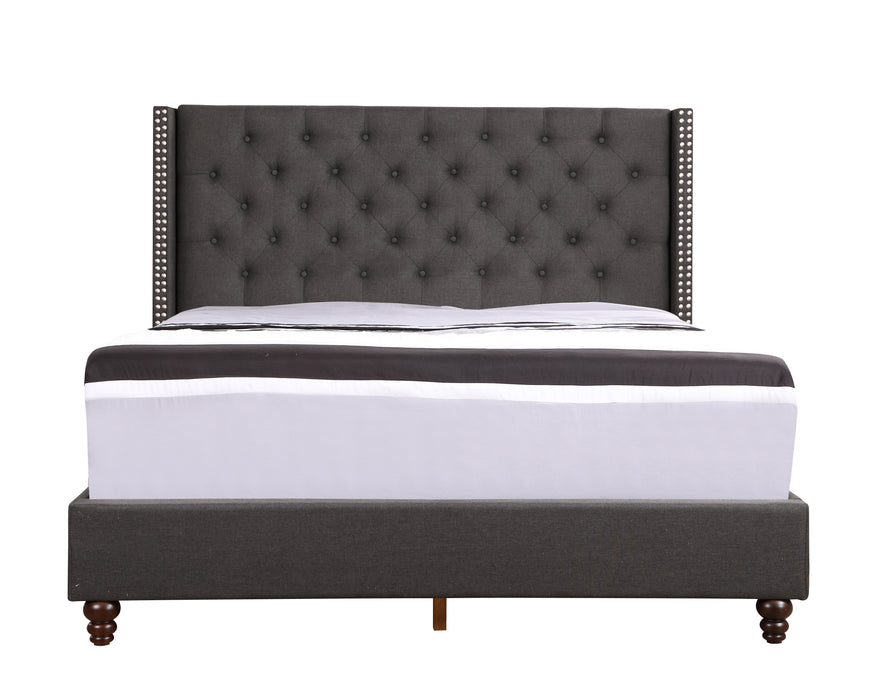 Glory Furniture Julie G1906-UP UpholsteRed Bed Black 