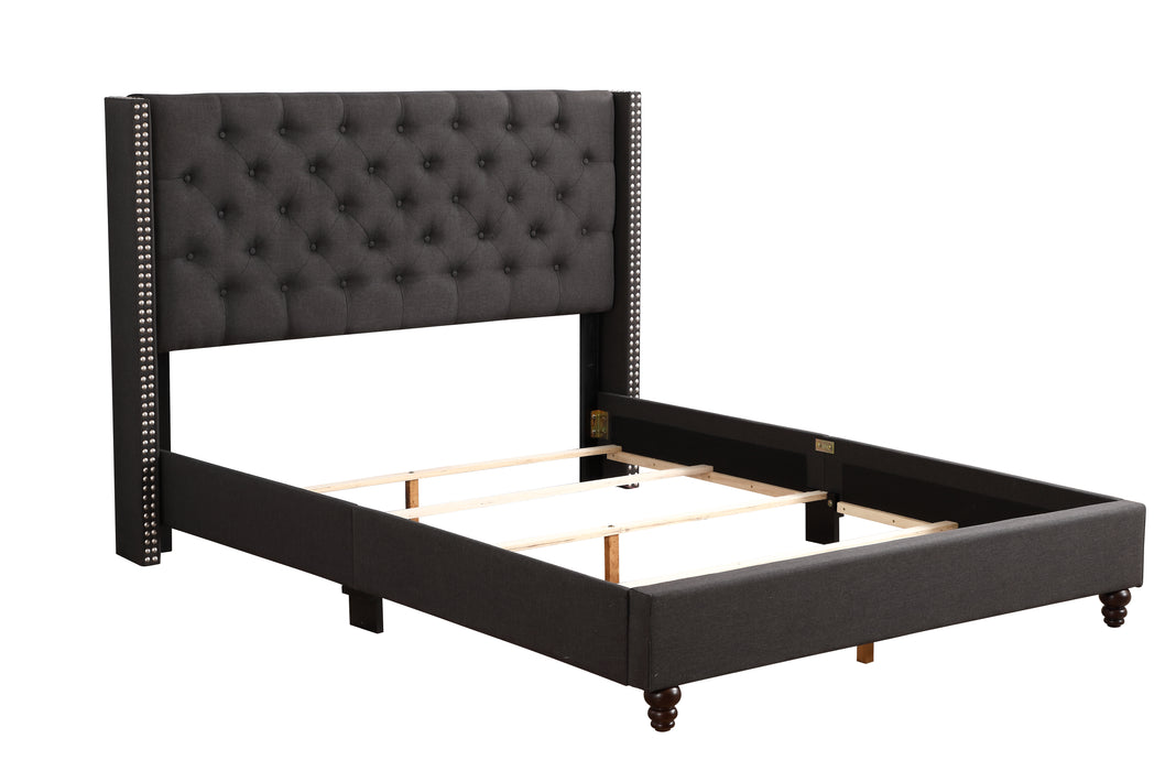 Glory Furniture Julie G1906-UP UpholsteRed Bed Black 