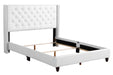 Glory Furniture Julie G1918-UP UpholsteRed Bed White 