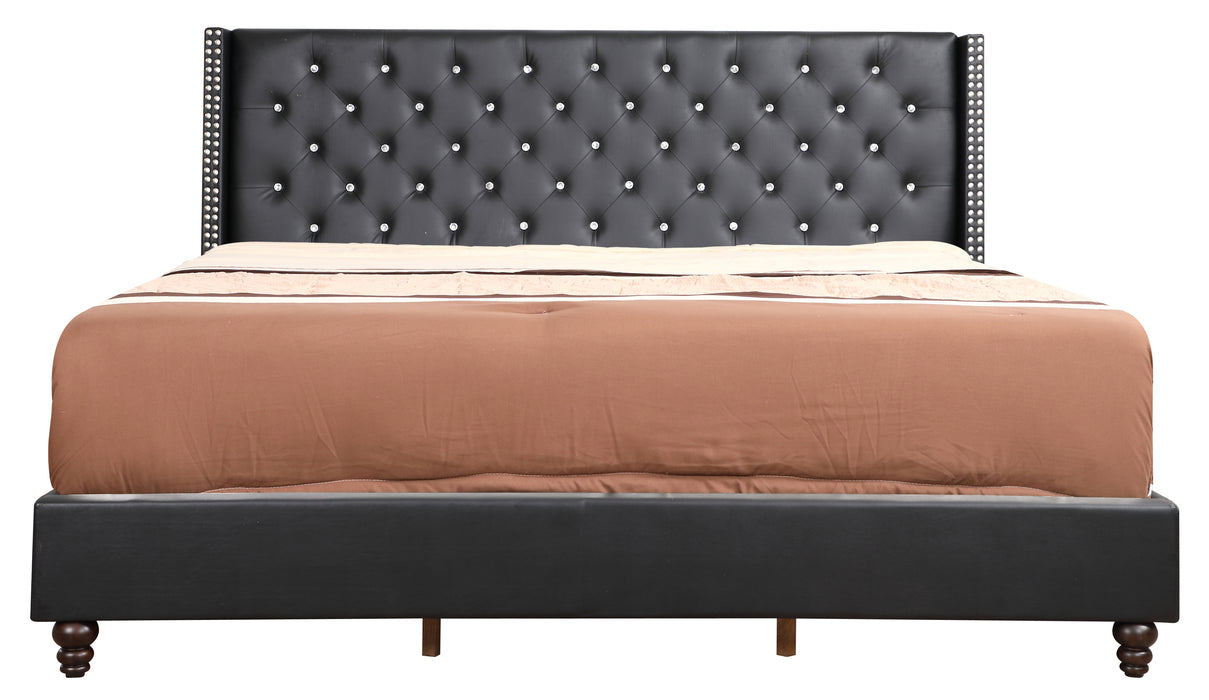 Glory Furniture Julie G1919-UP UpholsteRed Bed Black 