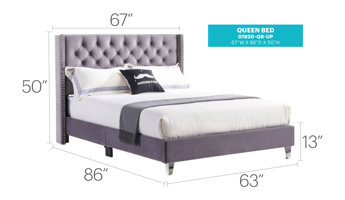 Glory Furniture Julie Upholstered Bed