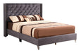 Glory Furniture Julie G1920-UP UpholsteRed Bed Gray