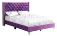 Glory Furniture Julie G1921-UP  UpholsteRed Bed Purple