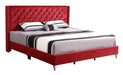 Glory Furniture Julie G1922-UP UpholsteRed Bed Cherry