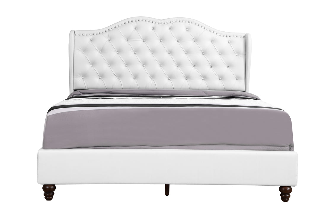 Glory Furniture Joy G1926-UP UpholsteRed Bed White