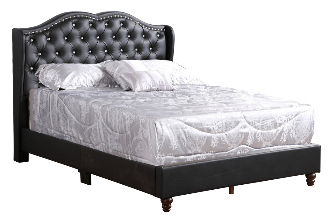 Glory Furniture Joy G1927-UP UpholsteRed Bed Black