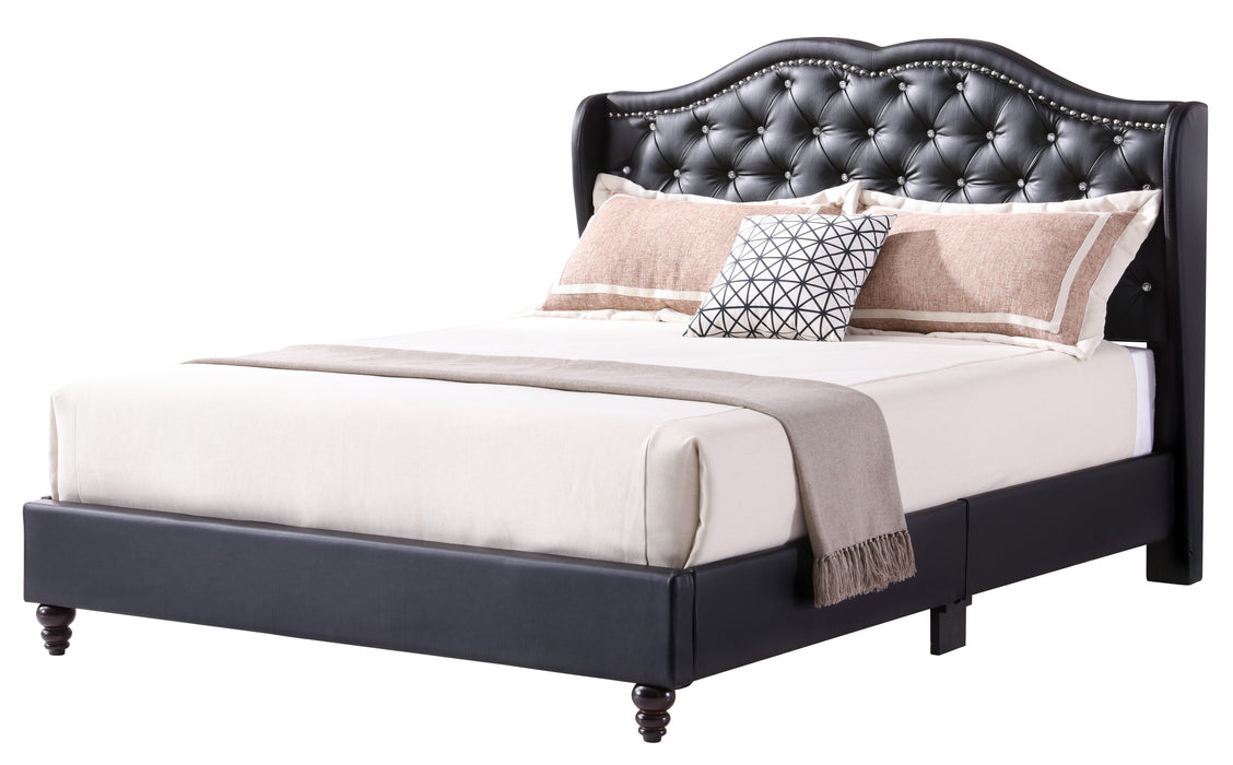 Glory Furniture Joy G1927-UP UpholsteRed Bed Black