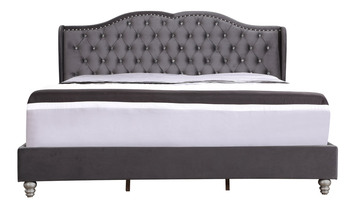 Glory Furniture Joy G1931-UP UpholsteRed Bed Gray