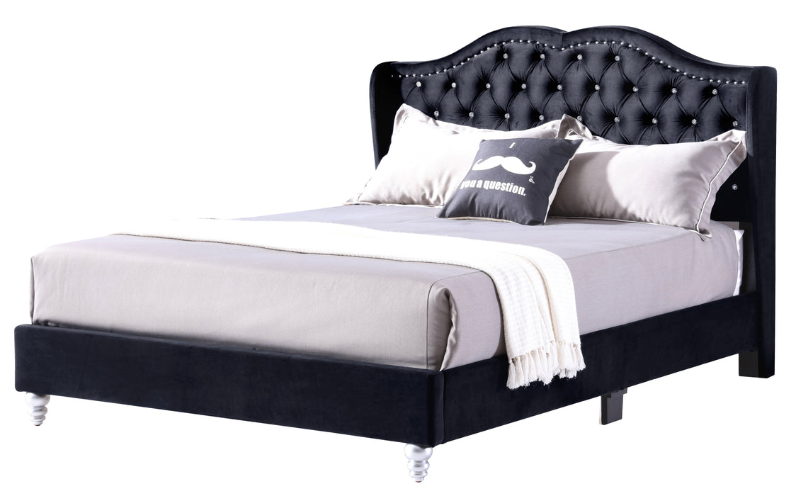 Glory Furniture Joy G1934-UP UpholsteRed Bed Black