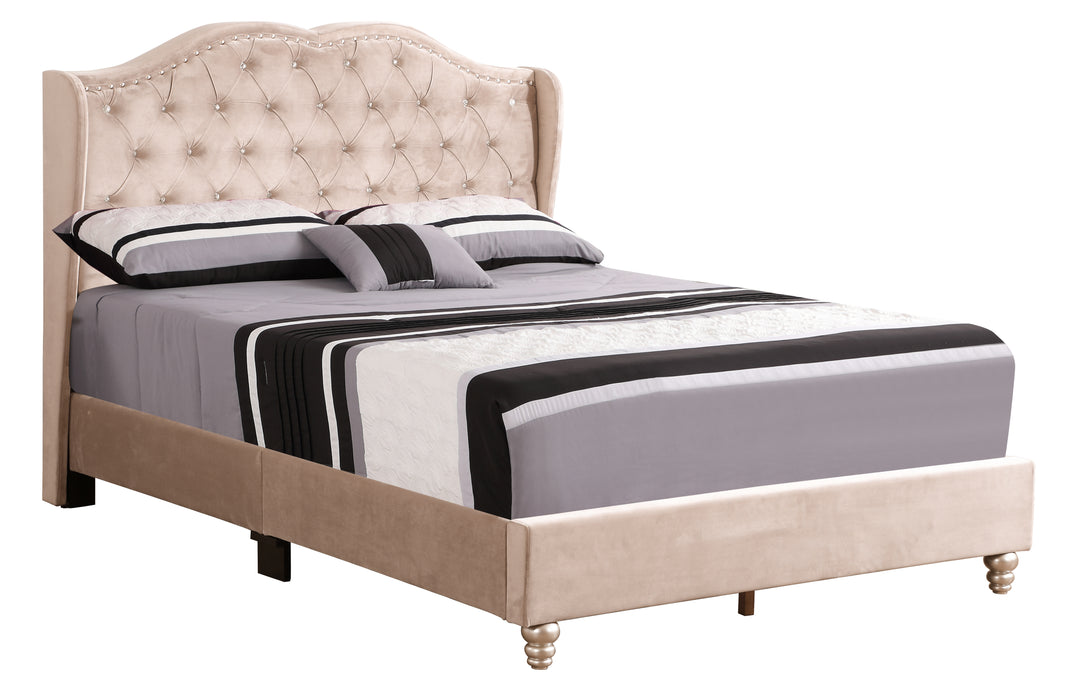 Glory Furniture Joy G1935-UP UpholsteRed Bed Beige 