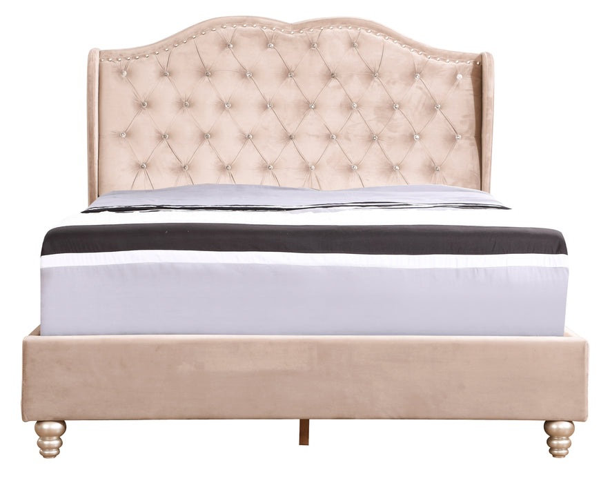 Glory Furniture Joy G1935-UP UpholsteRed Bed Beige 