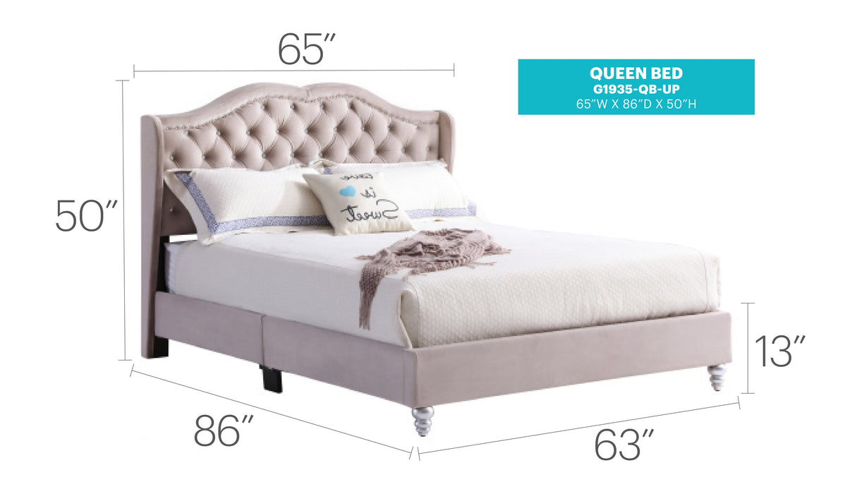 Cama tapizada Glory Furniture Joy
