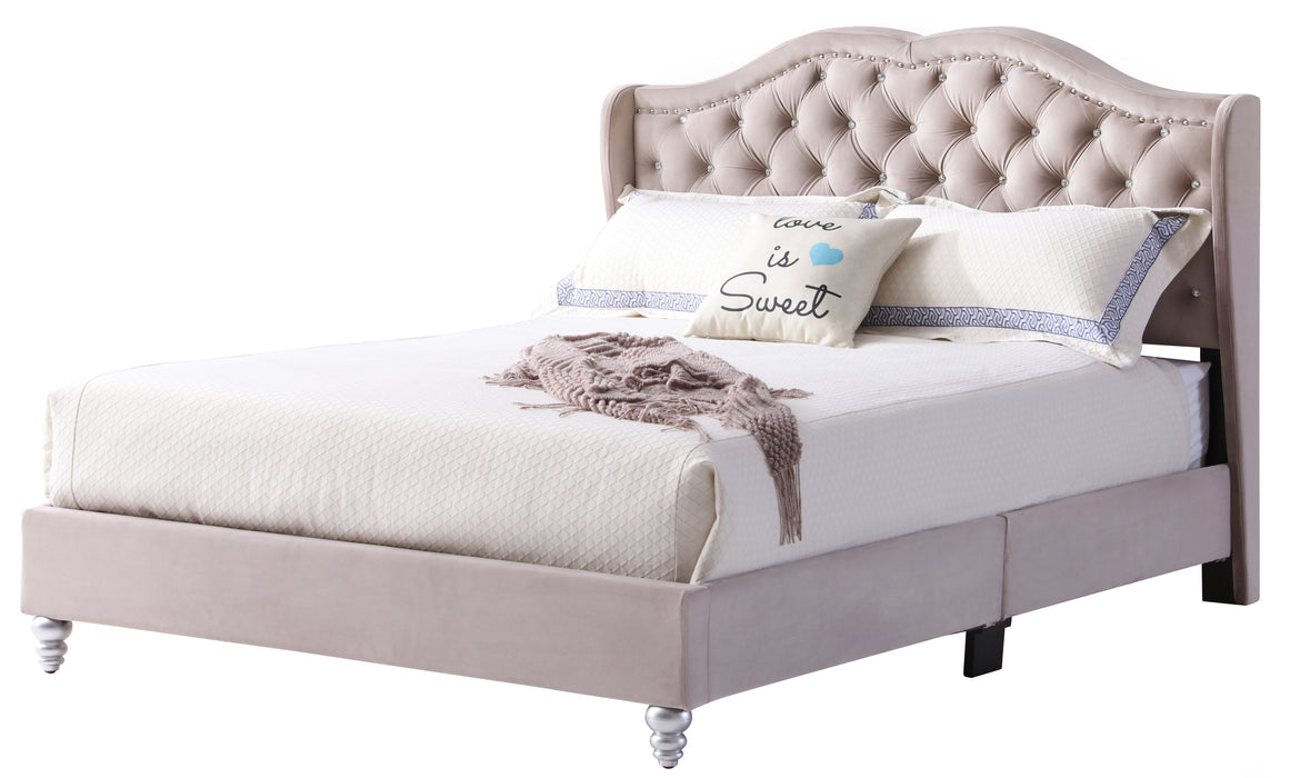 Glory Furniture Joy G1935-UP UpholsteRed Bed Beige 