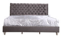 Glory Furniture Maxx G1940-UP Tufted UpholsteRed Bed Gray