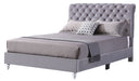 Glory Furniture Maxx G1940-UP Tufted UpholsteRed Bed Gray