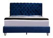 Glory Furniture Maxx G1943-UP Tufted UpholsteRed Bed Navy Blue