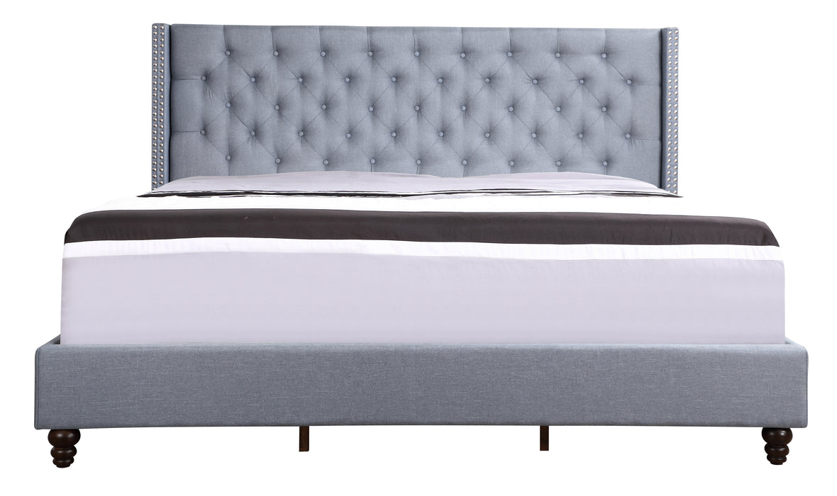 Glory Furniture Julie G1951-UP Full UpholsteRed Bed Blue 