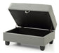 Glory Furniture Nyla G202-O Ottoman , GrayG202-O