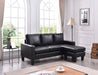 Glory Furniture Jenna Sofa Chaise - Black