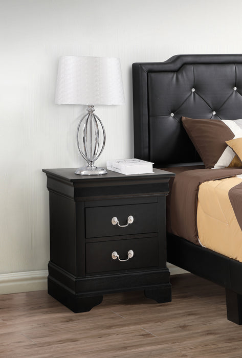 Glory Furniture LouisPhillipe G2150-N Nightstand , Black G2150-N