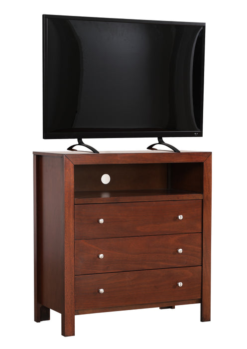 Glory Furniture Burlington G2400-TV Media Chest , Cherry G2400-TV