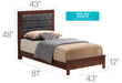 Glory Furniture Burlington G2400A-TB Twin Bed , Cherry G2400A-TB