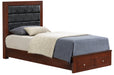 Glory Furniture Burlington G2400C-TSB Twin Storage Bed , Cherry G2400C-TSB