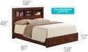 Glory Furniture Burlington G2400D-FSB2 Full Storage Bed , Cherry G2400D-FSB2