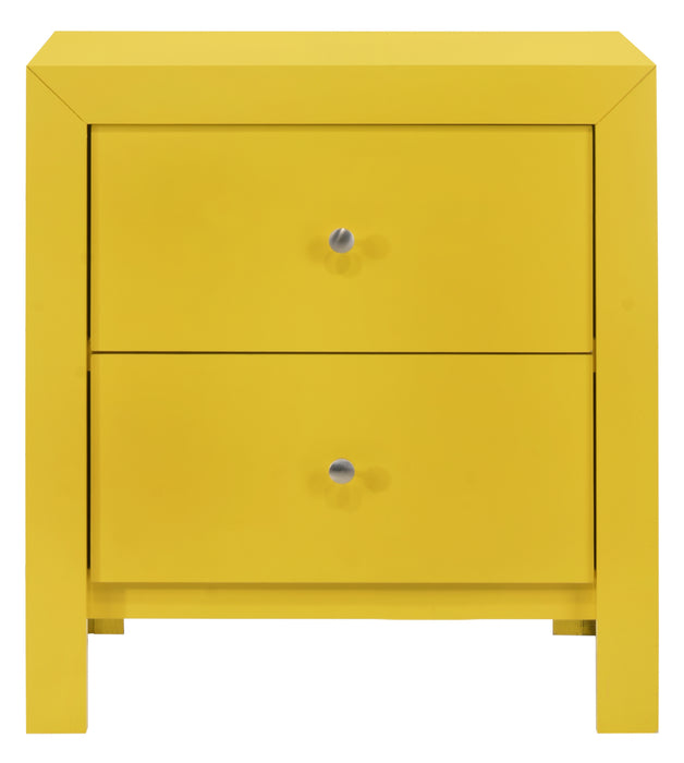 Glory Furniture Burlington G2402-N Nightstand , Yellow G2402-N