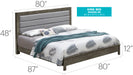 Glory Furniture Burlington G2405A-KB King Bed , GrayG2405A-KB