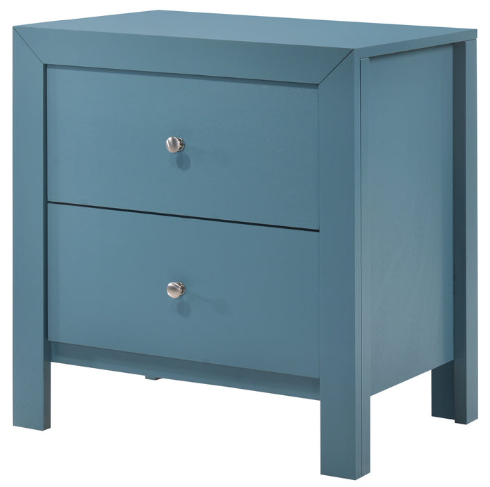 Glory Furniture Burlington G2480-N Nightstand , Teal G2480-N