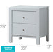 Glory Furniture Burlington G2490-N Nightstand , White G2490-N